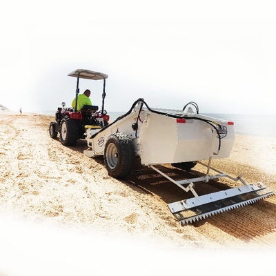 Machine de nettoyage de sable de plage en acier de 1200 kg pour applications environnementales