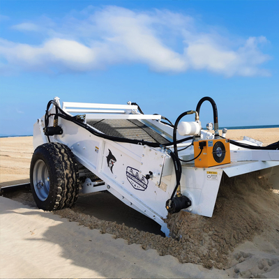 70HP Tracteur attaché 1400mm Écran en acier inoxydable Nettoyeur de plage pour le nettoyage du sable