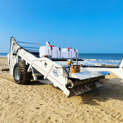 2300 kg de poids balayeur de sable de plage pour tracteur de remorquage tamisage débris de sable humide ou sec