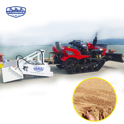 Tracteur de nettoyage alcalin pour éliminer les algues et les déchets de pierre sur la plage