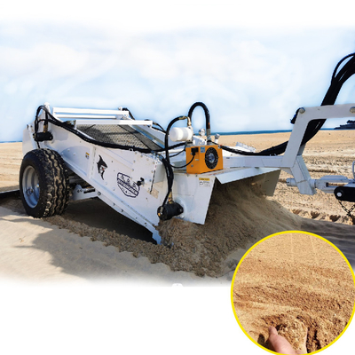 1400 70HP Handsome Tracteur attachement acier machine de nettoyage de plage pour le processus de nettoyage
